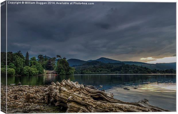  Derwentwater Boathouse Canvas Print by William Duggan