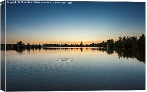  Gatton Water Sunset Canvas Print by Chris Mann