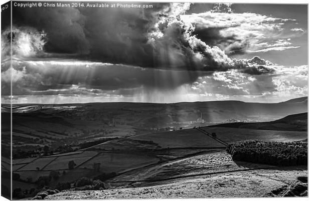  View from Stanage Edge Canvas Print by Chris Mann