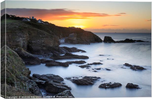 Lizard Point at sunrise  Canvas Print by Andrew Ray