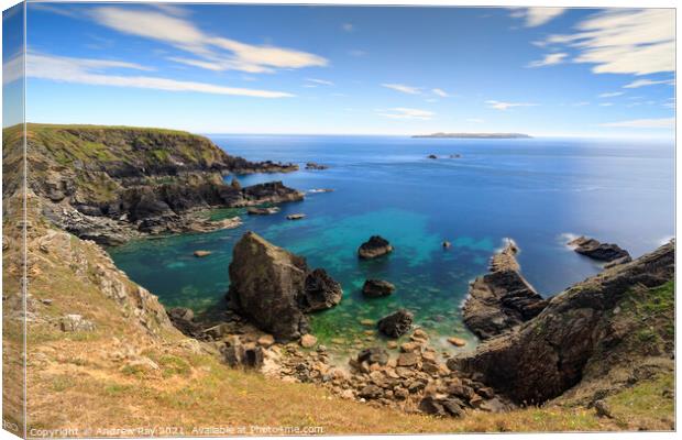 Towards Skokholm  Canvas Print by Andrew Ray