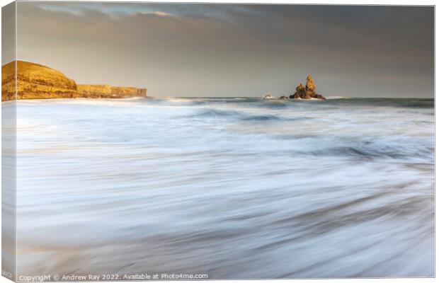 Evening light on Church Rock Canvas Print by Andrew Ray