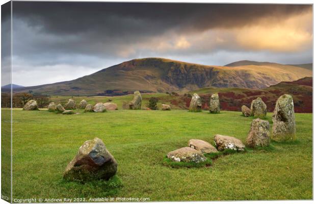 Castlerigg Stone Circle  Canvas Print by Andrew Ray