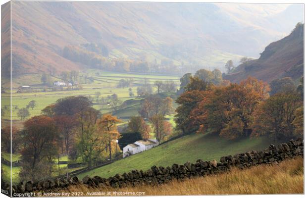 Autumn above St John’s in the Vale  Canvas Print by Andrew Ray