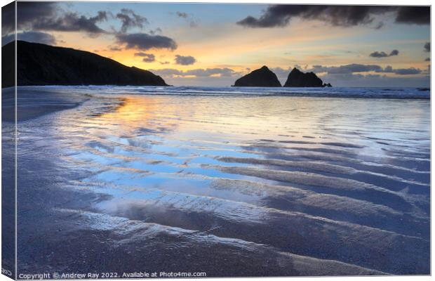 Holywell reflections  Canvas Print by Andrew Ray
