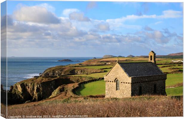 St Non's Chapel Canvas Print by Andrew Ray