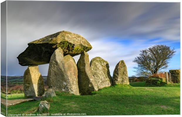 Pentre Ifan Burial Chamber  Canvas Print by Andrew Ray