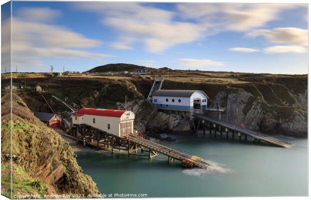 St Davids RNLI Stations  Canvas Print by Andrew Ray
