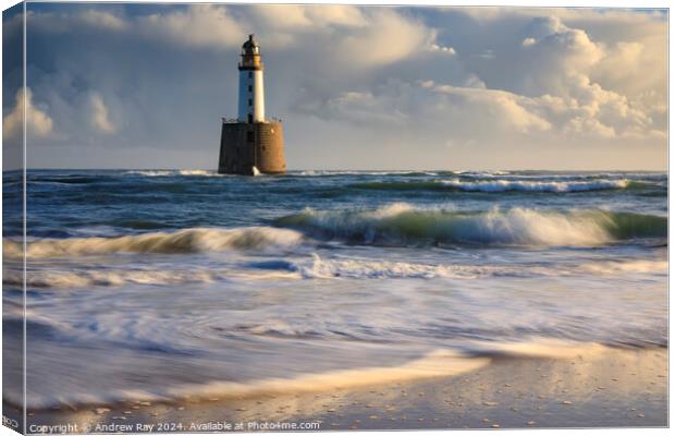 Morning at Rattray Lighthouse Canvas Print by Andrew Ray