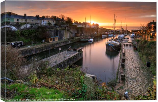 Winter's morning (Charlestown) Canvas Print by Andrew Ray