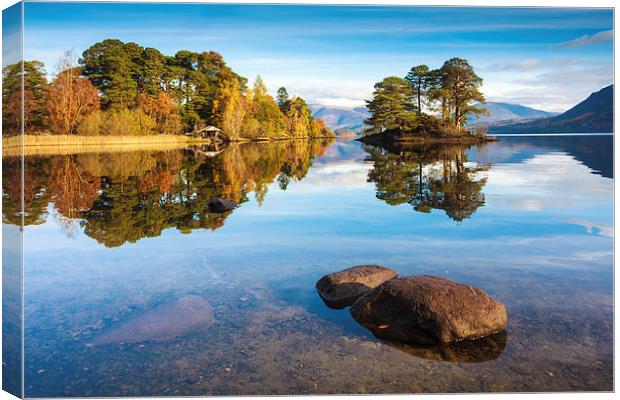 Abbot's Bay Reflections Canvas Print by Andrew Ray