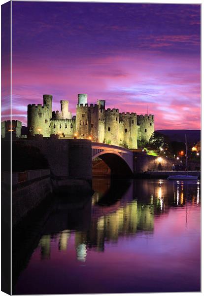 Conwy Castle Canvas Print by Andrew Ray
