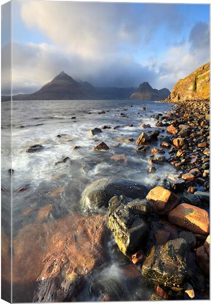 Late Light at Elgol Canvas Print by Andrew Ray