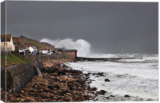 Atlantic Storm (Sennen Cove)   Canvas Print by Andrew Ray