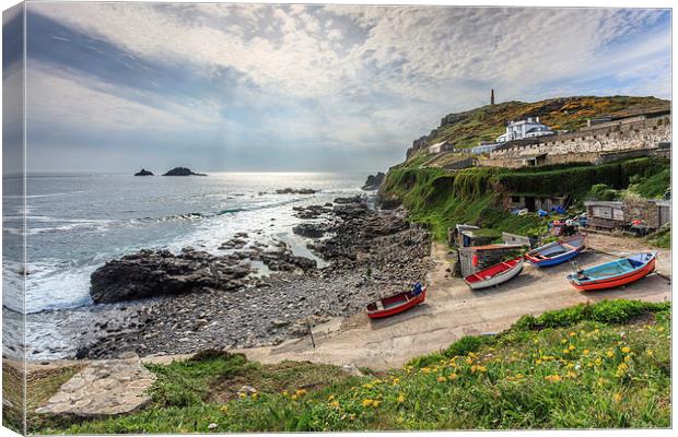 Cape Cornwall View Canvas Print by Andrew Ray