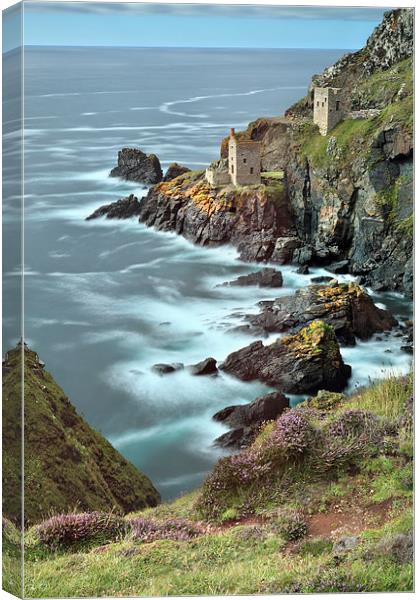 Mines at Botallack Canvas Print by Andrew Ray