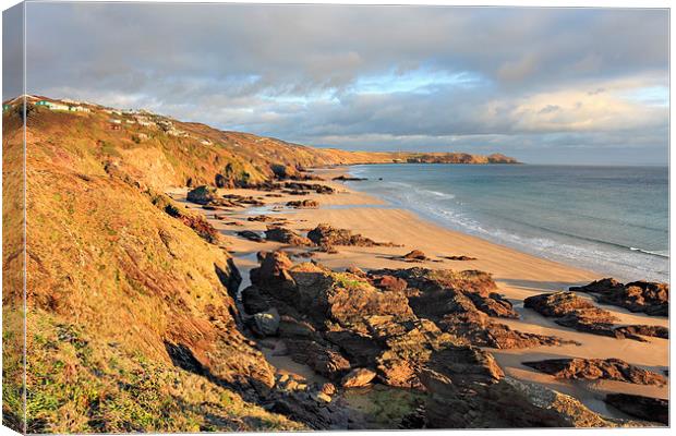 Whitsand Bay Beach Canvas Print by Andrew Ray