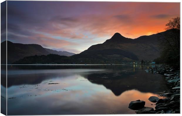 Pap of Glencoe Reflected   Canvas Print by Andrew Ray