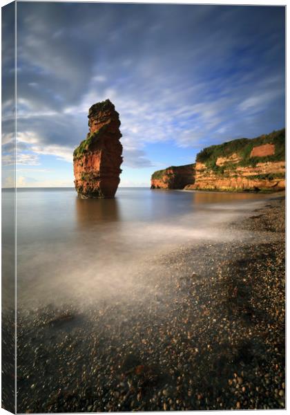 Sea Stack at Ladram Bay Canvas Print by Andrew Ray