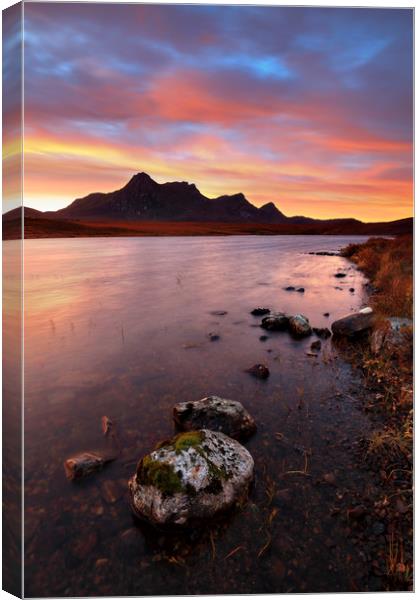 Towards Sunrise (Loch Hakel Canvas Print by Andrew Ray