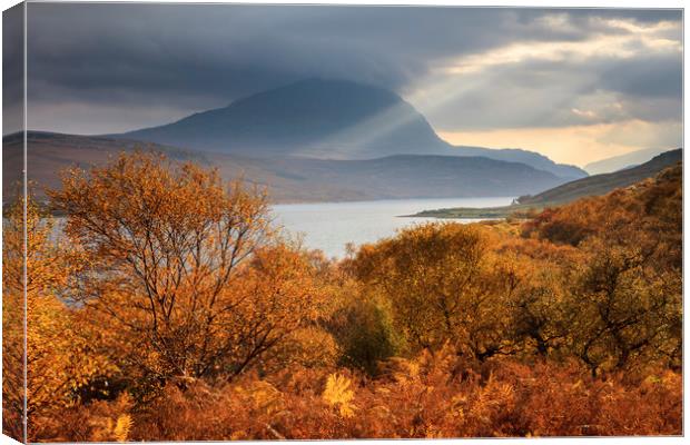 Autumn at Loch Hope Canvas Print by Andrew Ray