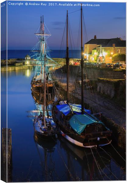 Charlestown Twilight Canvas Print by Andrew Ray