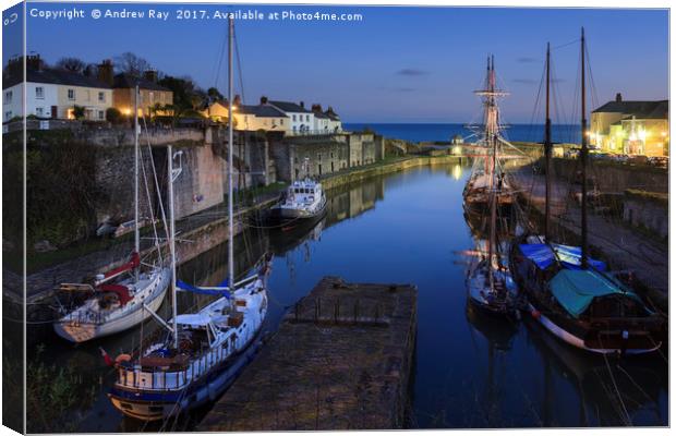 Twilight at Charlestown Canvas Print by Andrew Ray