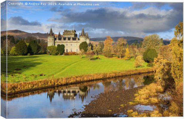 Inveraray Castle Canvas Print by Andrew Ray