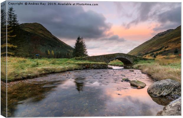 Sunrise at Butter Bridge Canvas Print by Andrew Ray
