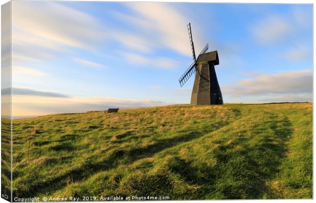 Track to Rottingdean Windmill Canvas Print by Andrew Ray