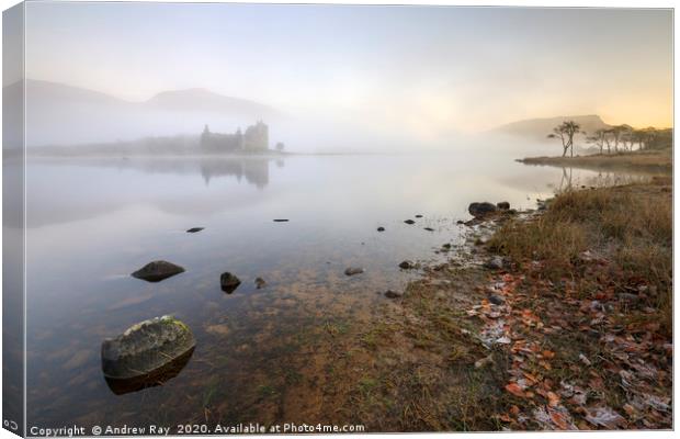 Morning at Loch Awe Canvas Print by Andrew Ray