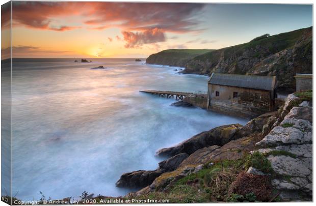 Lizard Point at sunset Canvas Print by Andrew Ray