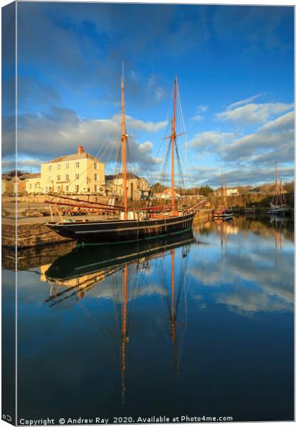 Reflections at Charlestown Canvas Print by Andrew Ray