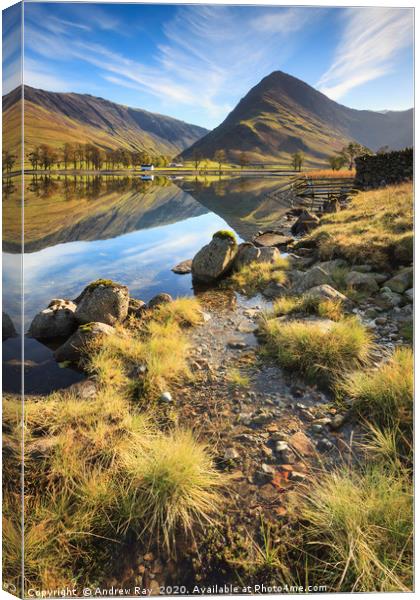 Towards Fleetwith Pike Canvas Print by Andrew Ray