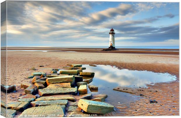 Talacre Beach Canvas Print by Andrew Ray