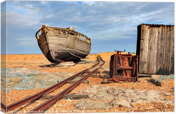 Dungeness Beach Canvas Print by Andrew Ray
