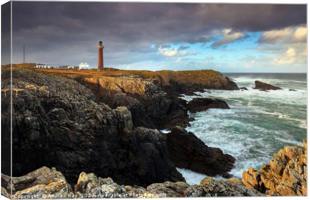 Butt of Lewis Lighthouse Canvas Print by Andrew Ray