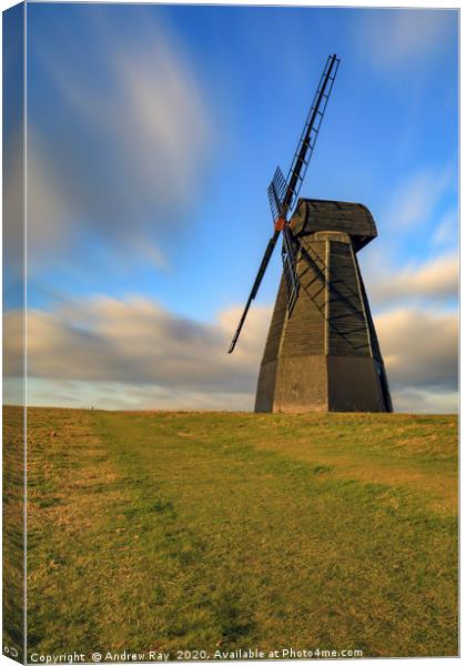Towards Rottingdean Windmill Canvas Print by Andrew Ray