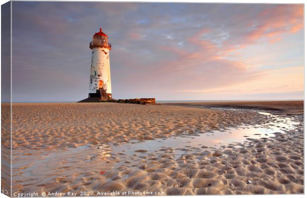 First Light (Talacre) Canvas Print by Andrew Ray