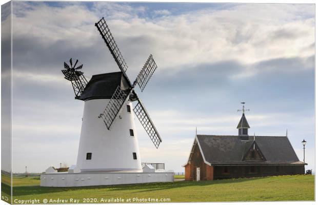 Lytham Windmill Canvas Print by Andrew Ray