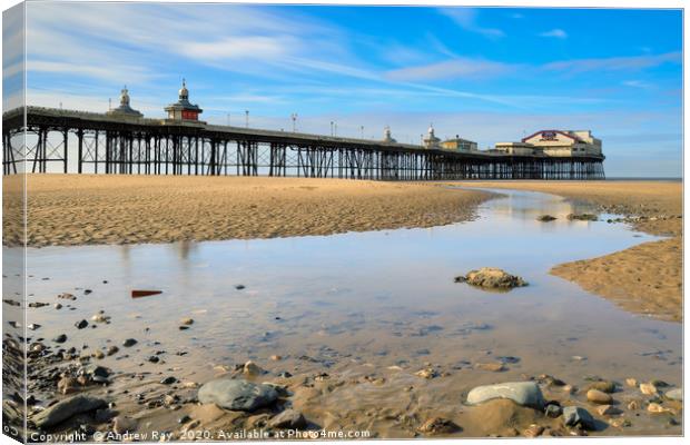 Morning at Blackpool North Pier Canvas Print by Andrew Ray