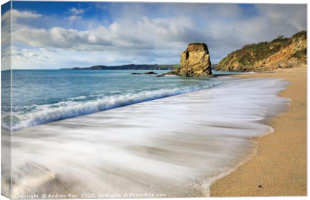 Carlyon Bay Beach Canvas Print by Andrew Ray