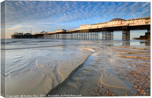 Towards Palace Pier (Brighton) Canvas Print by Andrew Ray