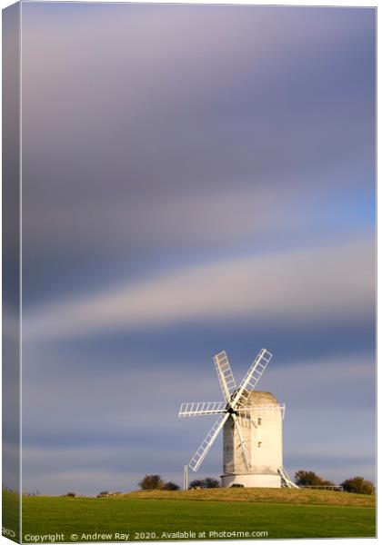 Clouds over Ashcombe Windmill Canvas Print by Andrew Ray