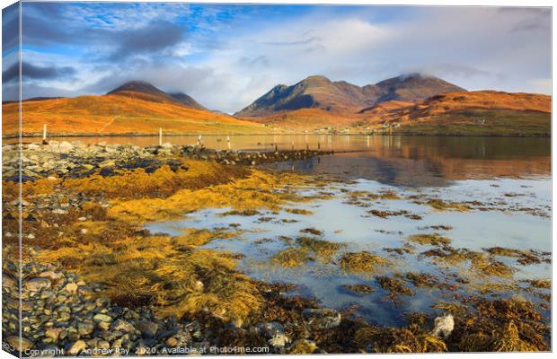 Towards North Harris Canvas Print by Andrew Ray