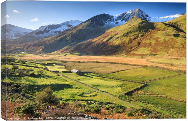 Snowdonia Valley Canvas Print by Andrew Ray