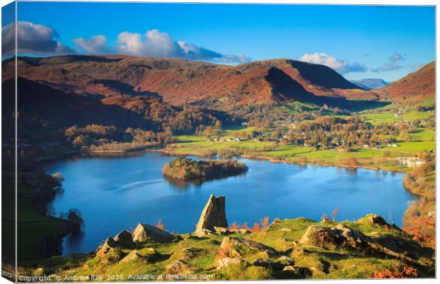 Above Grassmere Canvas Print by Andrew Ray