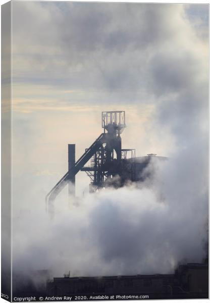 Head Gear (Port Talbot) Canvas Print by Andrew Ray