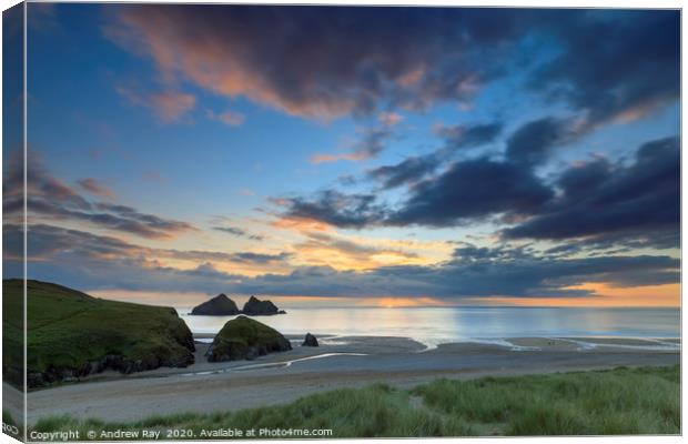 Toward the setting sun (Holywell) Canvas Print by Andrew Ray
