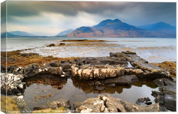 Loch Scridain Canvas Print by Andrew Ray